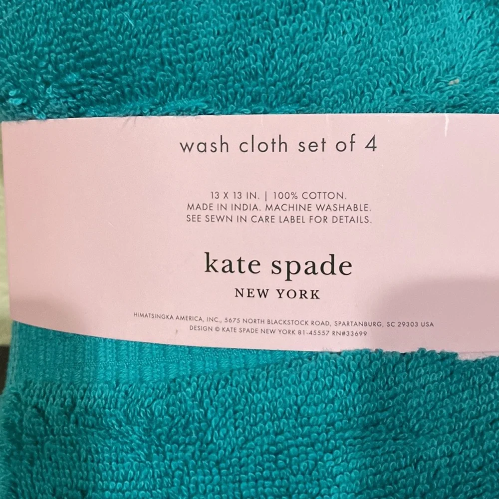 🎉HP🎉 NWT Kate Spade ♠️ washcloths set of 4